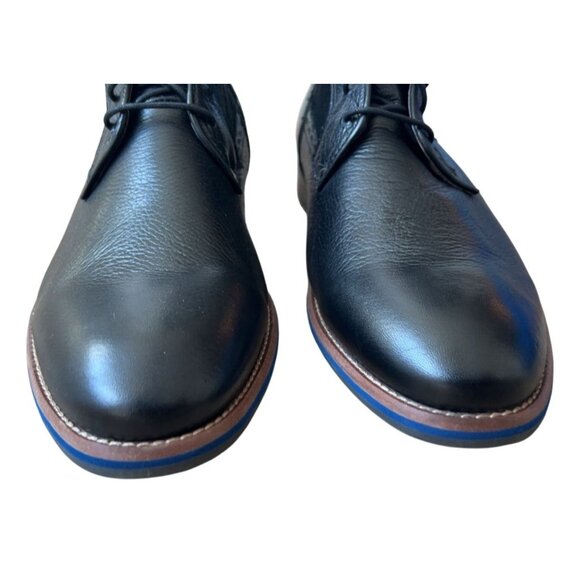 Men's Johnston & Murphy laceup boots Leather Suede side zip Size 12 - Picture 3 of 8
